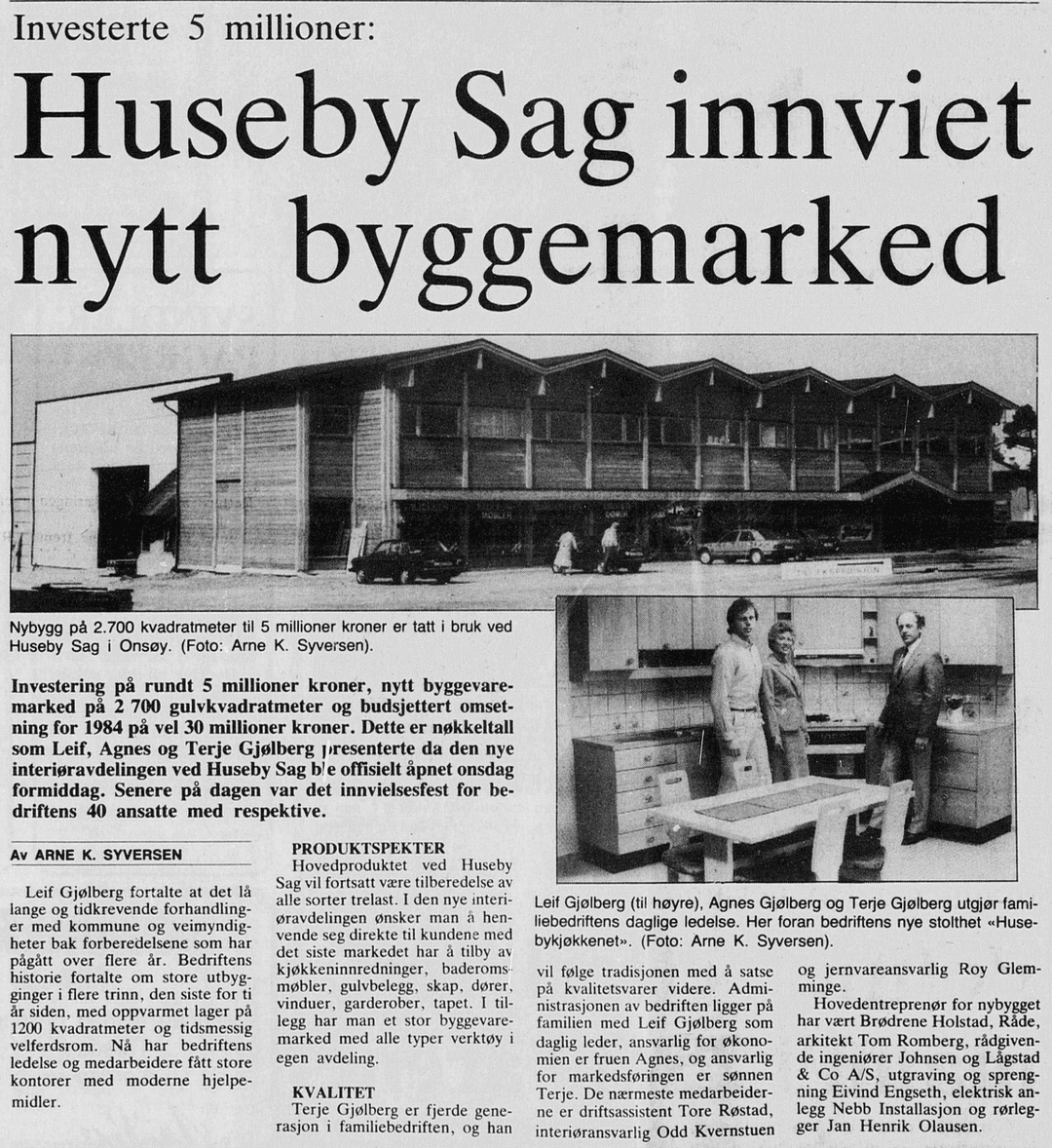 Historisk bilde: Huseby Sag